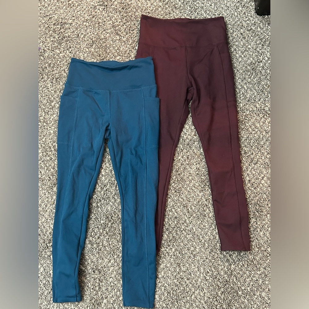 2pck Small Danskin Women's Ultra High Legging Tight with Pockets